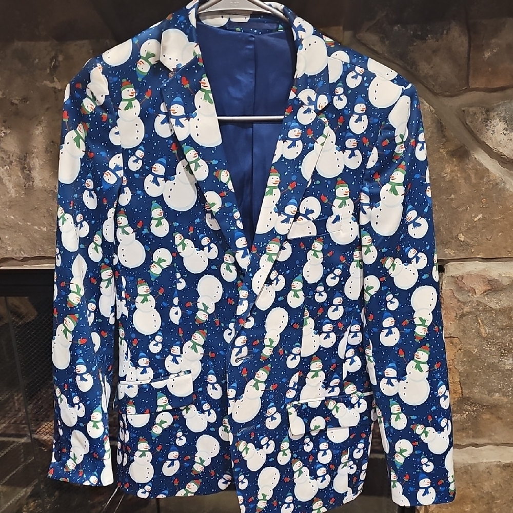 Fun Winter Snowman Jacket SIZE 16
